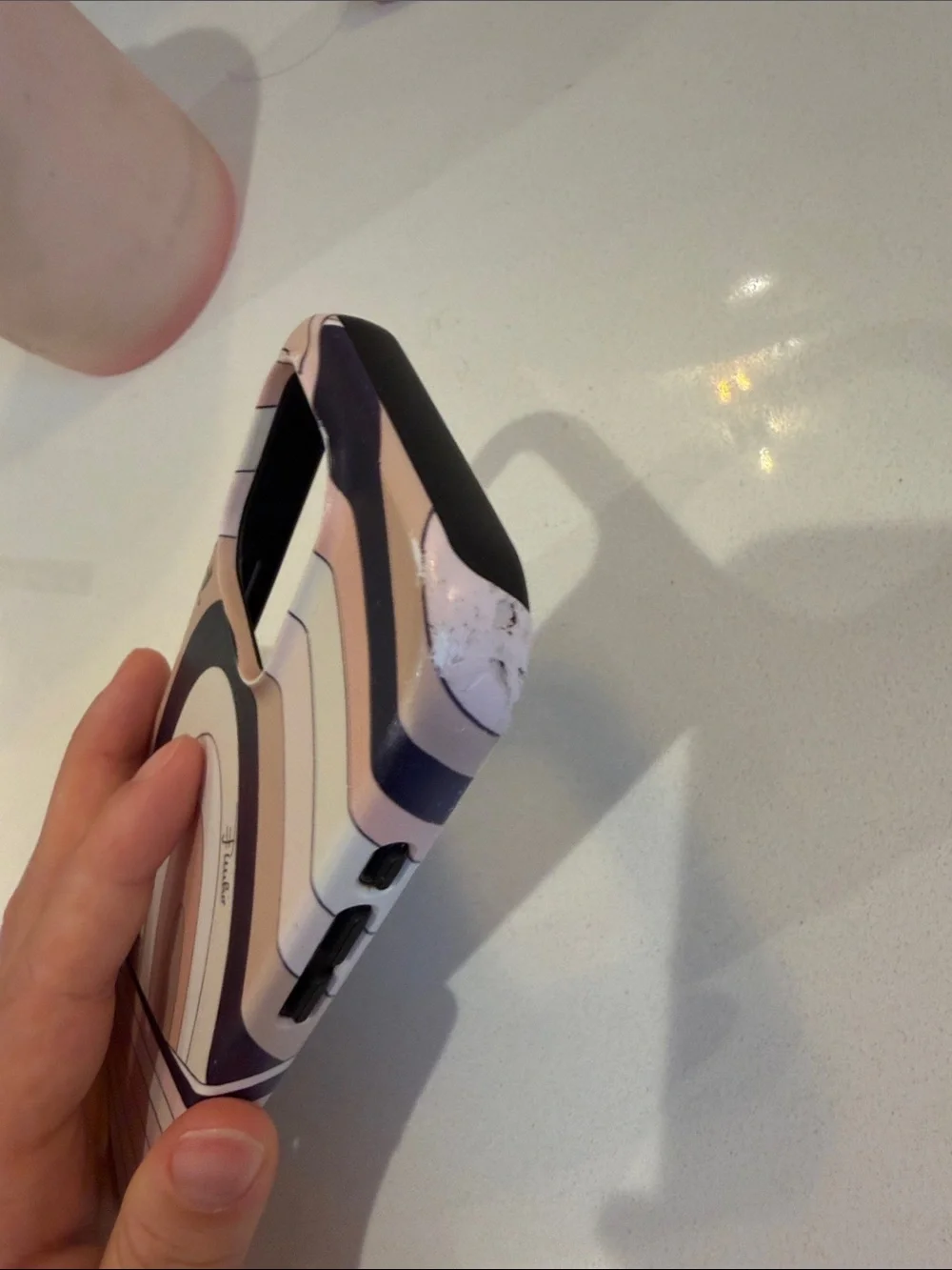 Emilio Pucci Pink and Navy Swirl iPhone 16 pro Case